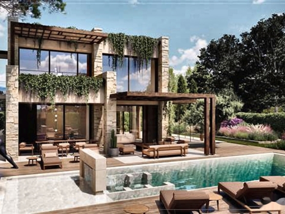 Rendering of the proposed pool and terrace