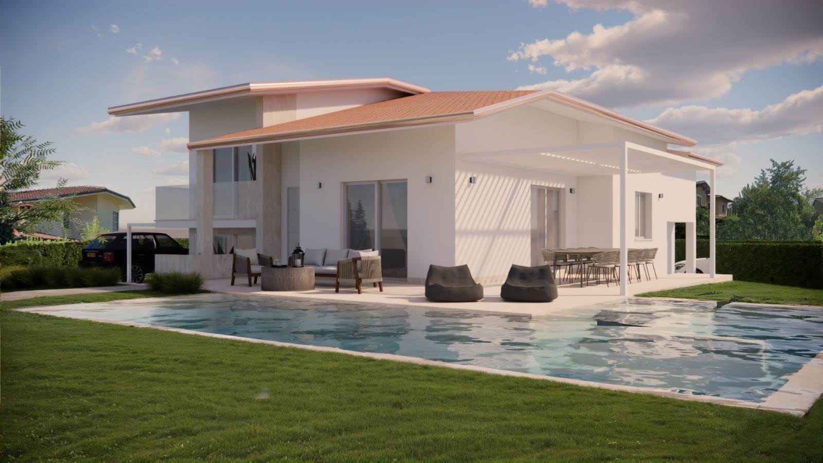 07-render-villa-pool Villa with Pool and Separate Outbuilding in Forte dei Marmi