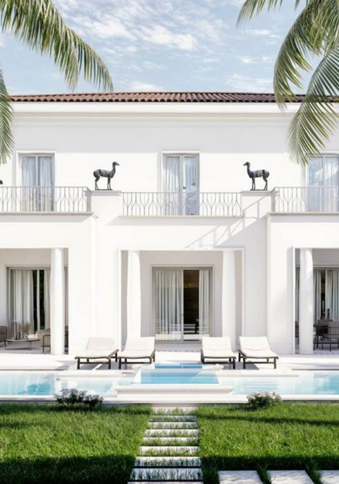 Historic Seafront Villa — Principal Facade (Approved Project Rendering)
