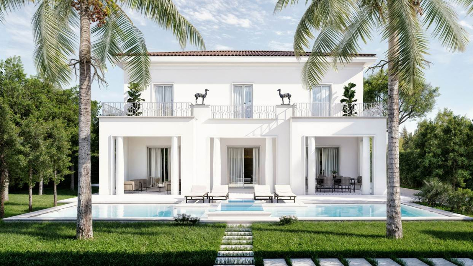 Historic Seafront Villa — Principal Facade (Approved Project Rendering)