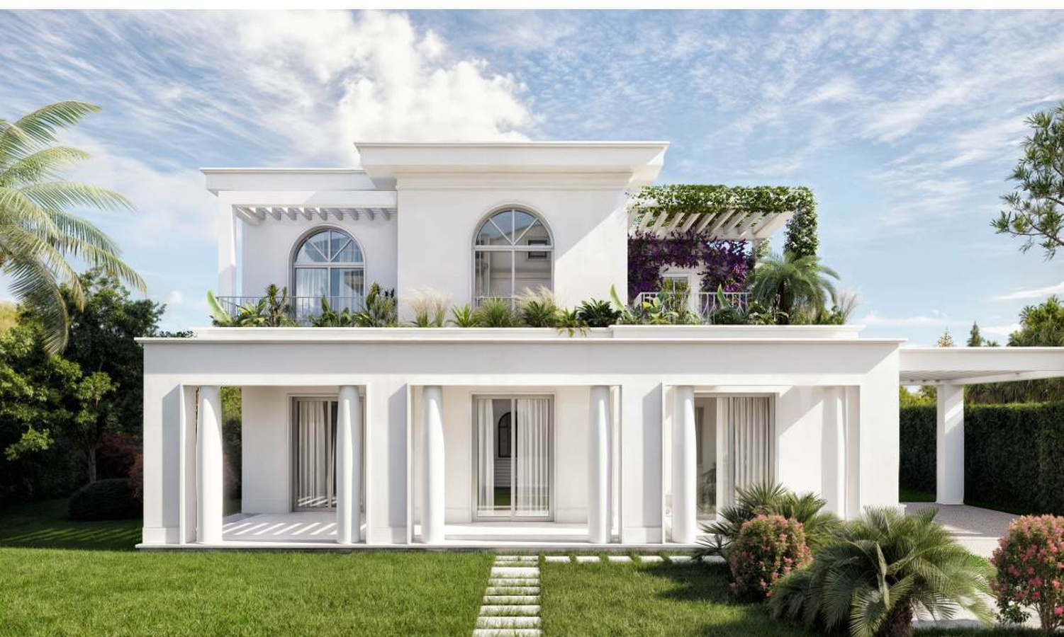 Historic Seafront Villa — Project View 08 (Approved Project Rendering) Historic Seafront Villa — Project View 08 (Approved Project Rendering)